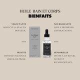 Huile botanique bain et corps Rituel Luv Peau douce • Pêche • Sensualité