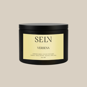 Chandelle VERBENA Selv Rituel, cire de soya parfumée à la verveine, au citron et à la lime