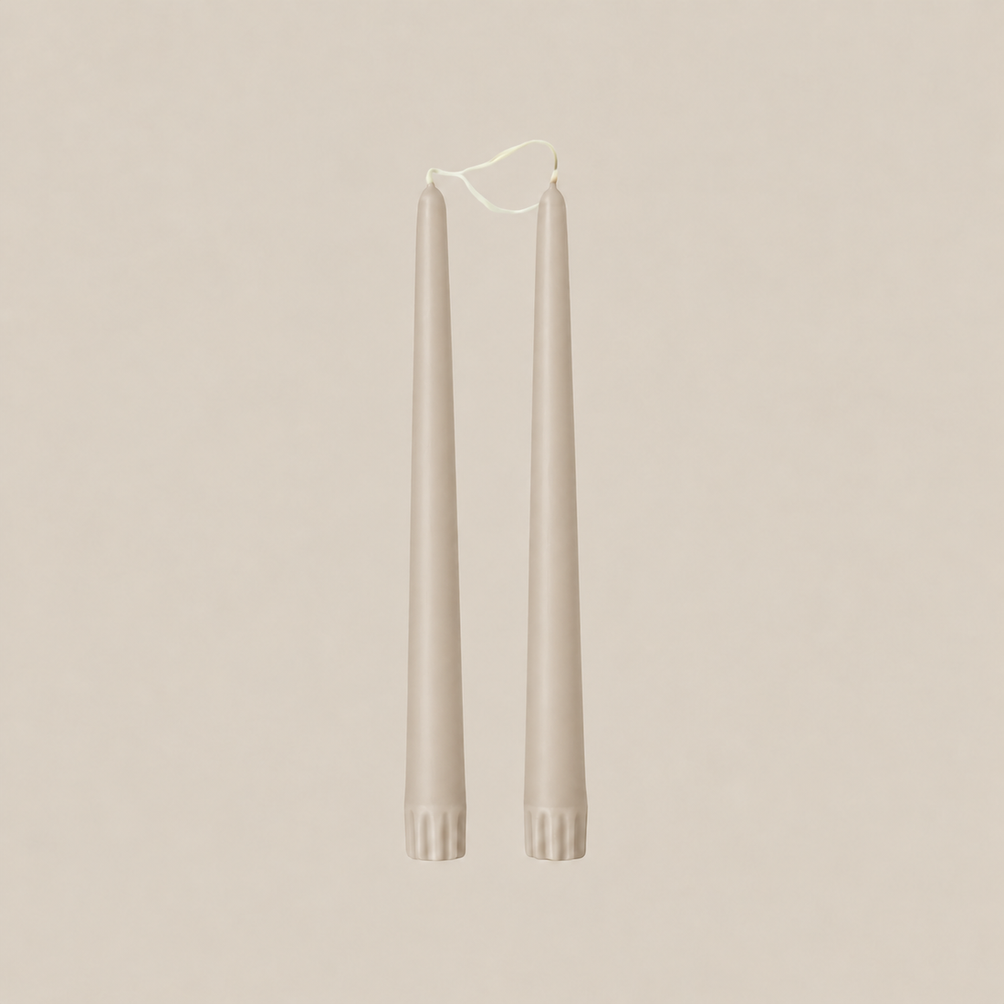 Duo de chandelles effilées beige 18"
