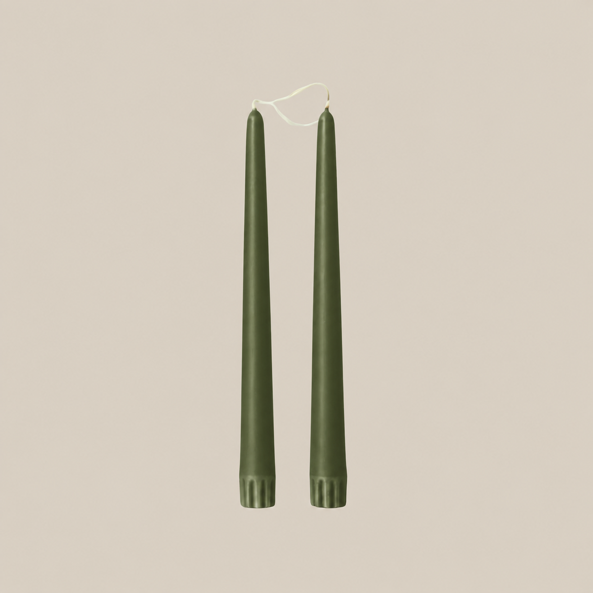 Duo de chandelles effilées olive 18"