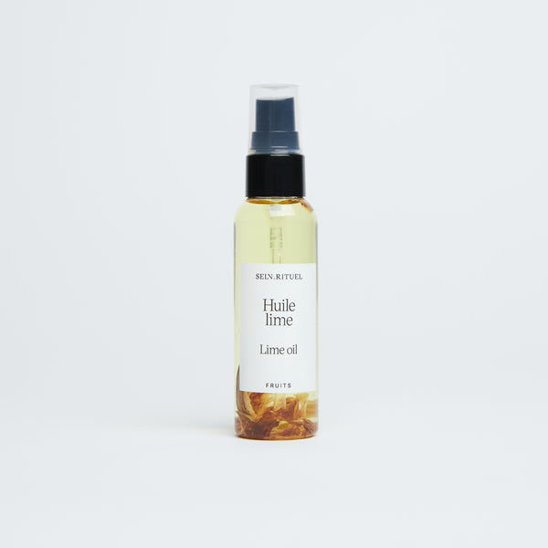 Small size of our lime bath and body oil