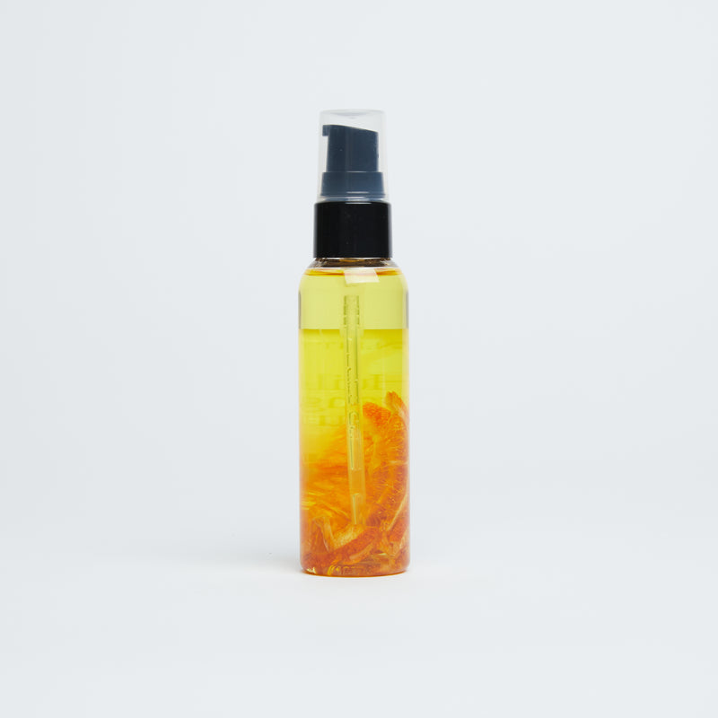 Small size of our blood orange bath and body oil