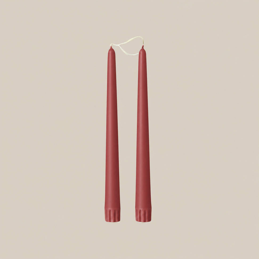 Duo de chandelles effilées BURGUNDY 18"