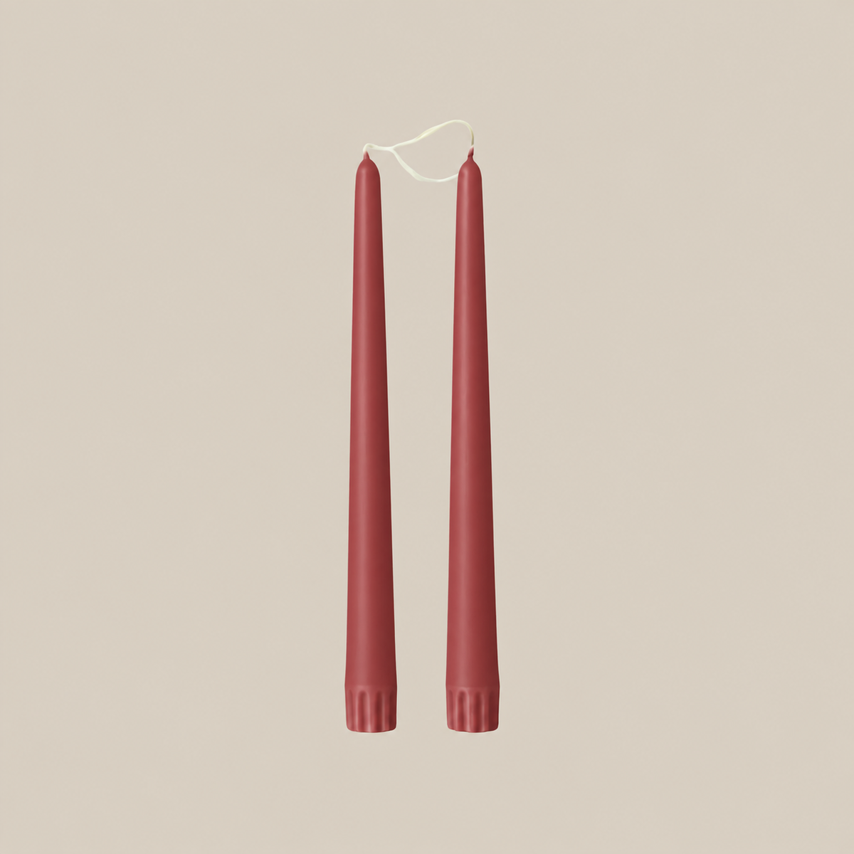 Duo de chandelles effilées BURGUNDY 18"