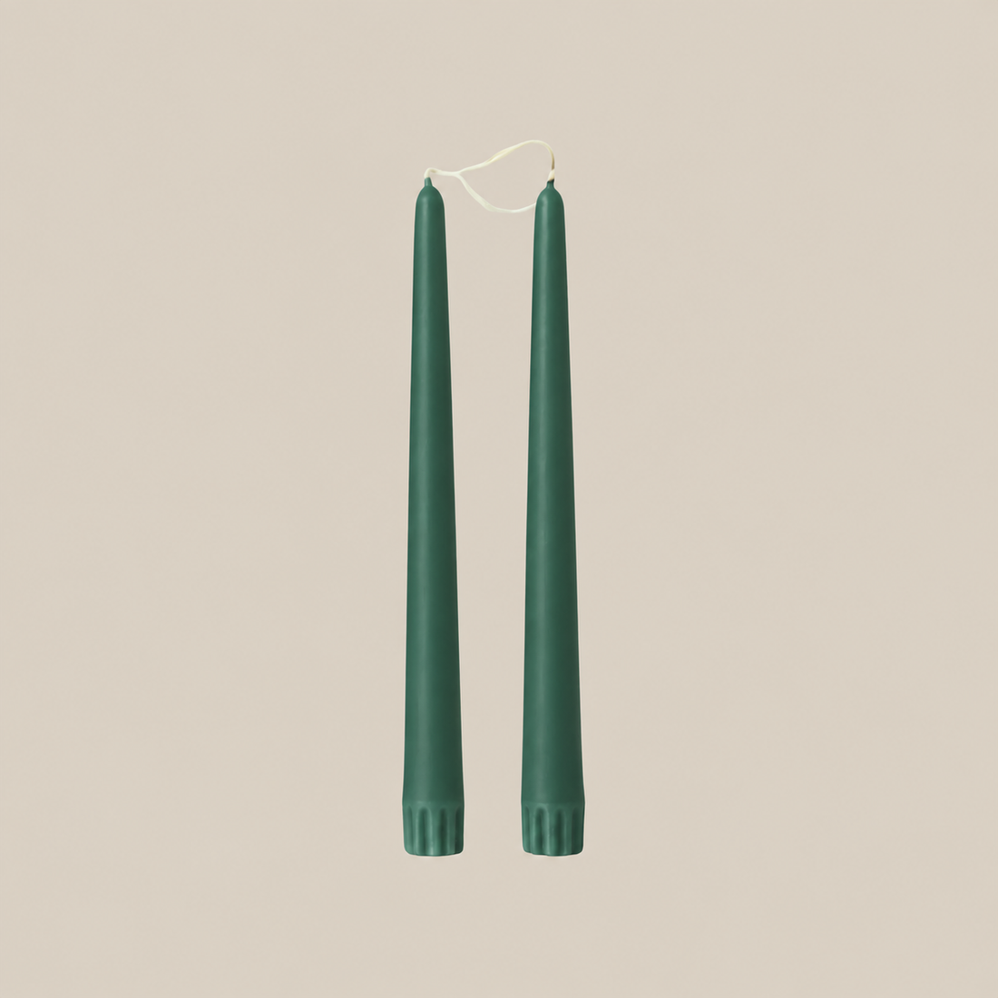 Duo de chandelles effilées VERT FORÊT 18"