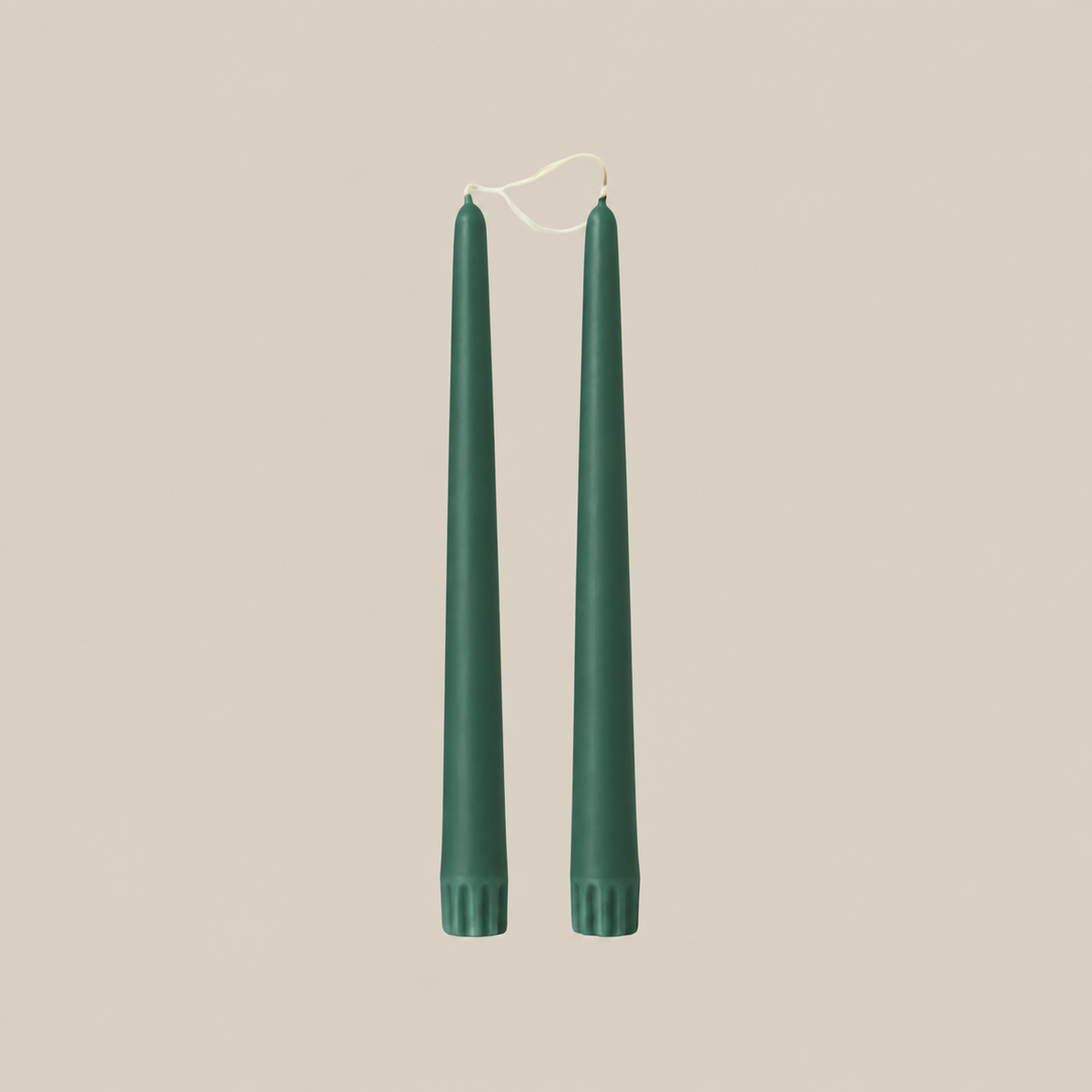 Duo de chandelles effilées VERT FORÊT 18"