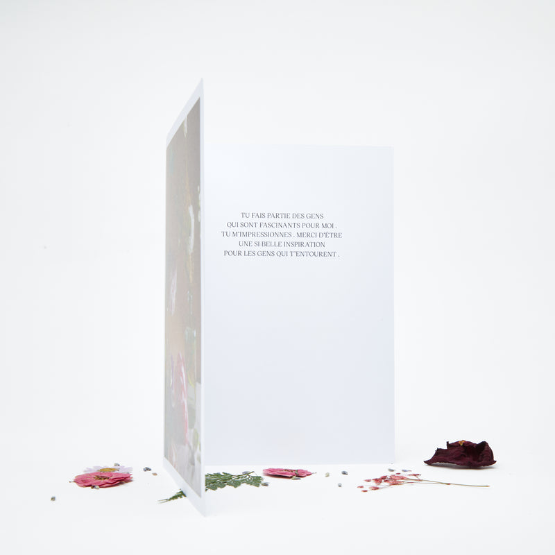 Flower Confetti Greeting Card - To congratulate