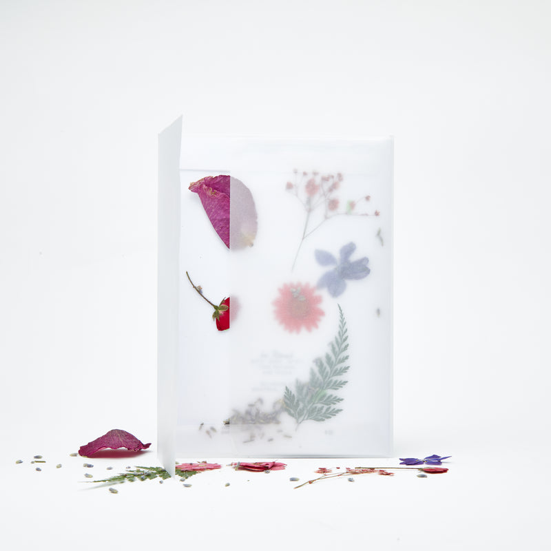 Carte de souhait Confettis de fleurs - Pour la personne que tu admires