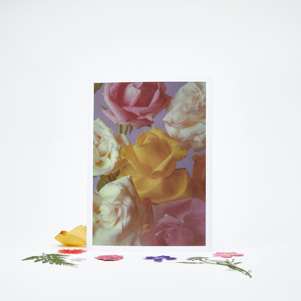 Flower Confetti Greeting Card - For the person you admire