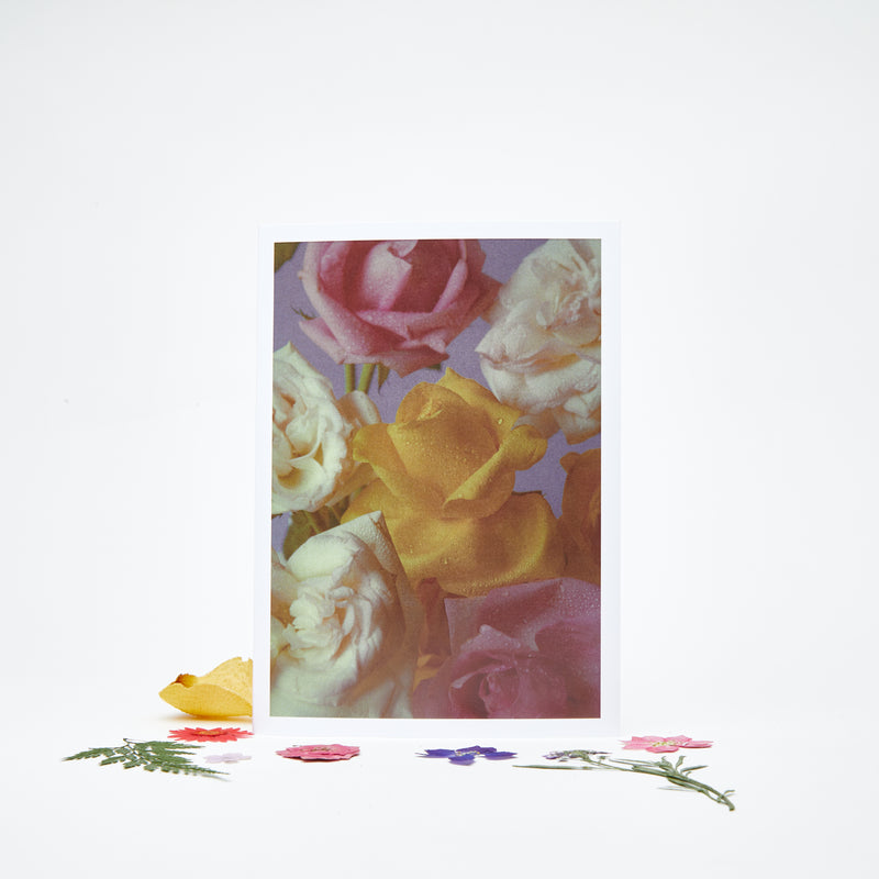 Flower Confetti Greeting Card - For the person you admire