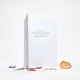 Flower Confetti Greeting Card - For the person who makes you grow