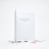 Flower Confetti Greeting Card - For the person of your dreams